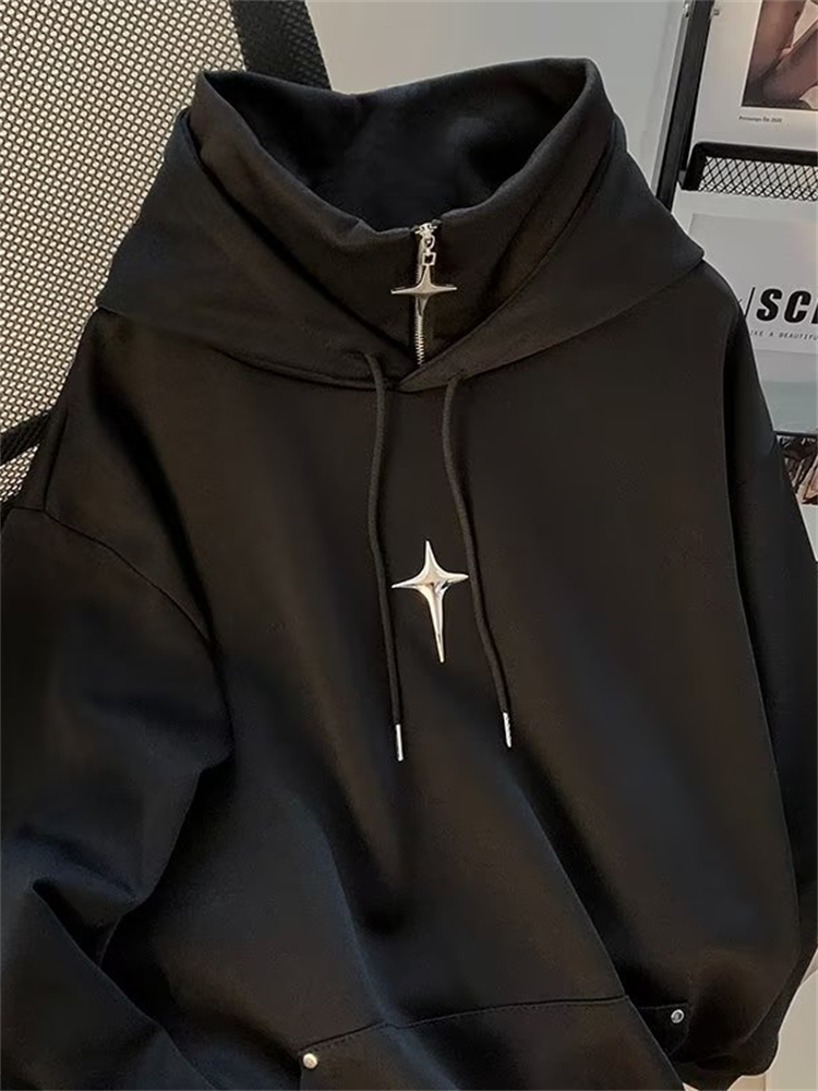 Autumn Winter High Neck Hoodie - đánh giá và giá Streetwear Brand Hoodies
