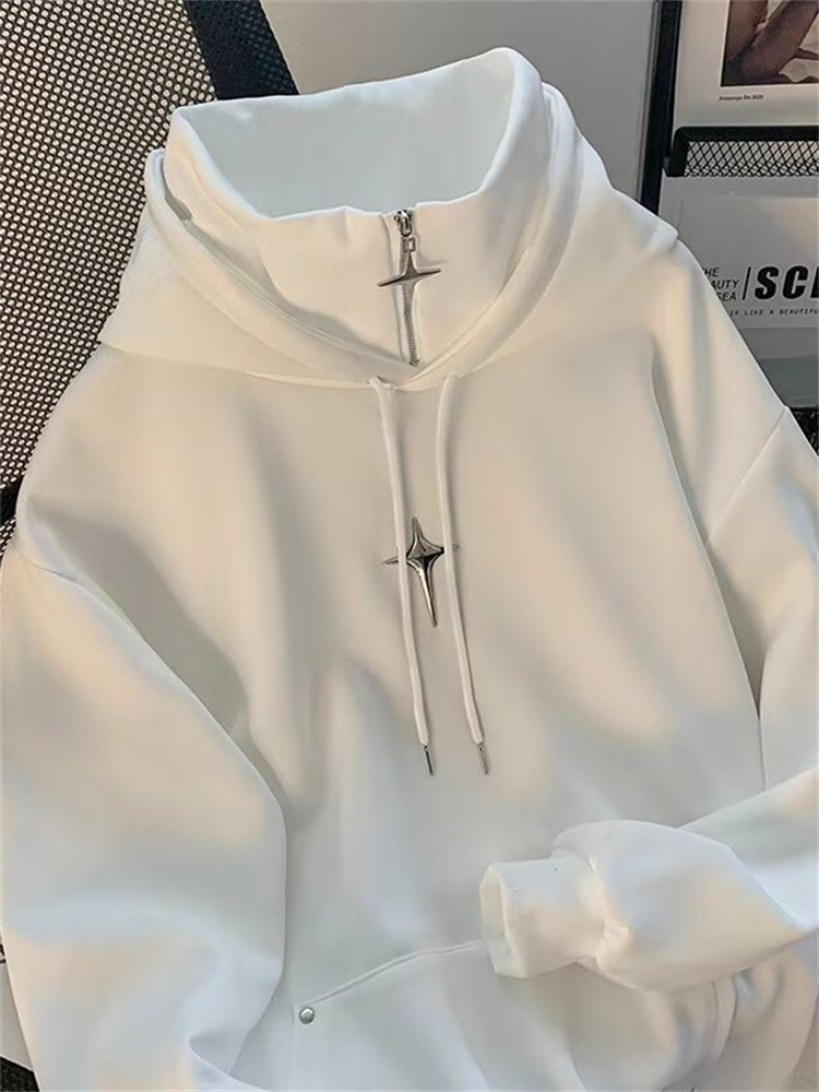 Autumn Winter High Neck Hoodie - đánh giá và giá Streetwear Brand Hoodies