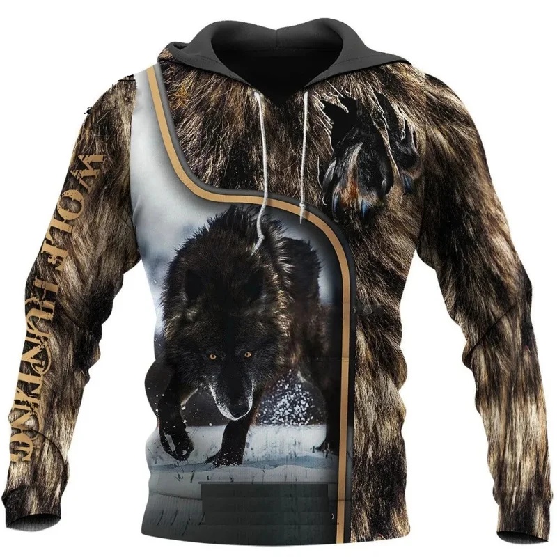Wolf Printed Hoodies Men 3d Ho - đánh giá và giá Streetwear Brand Hoodies