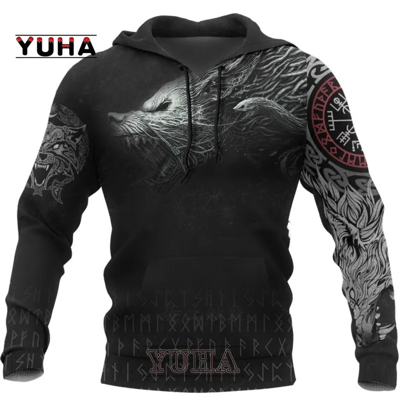 Wolf Printed Hoodies Men 3d Ho - đánh giá và giá Streetwear Brand Hoodies