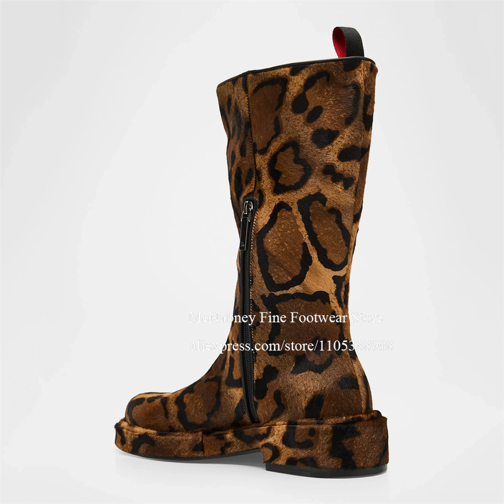 Leopard Print Calf Hair Side Z - đánh giá và giá Streetwear Zipper