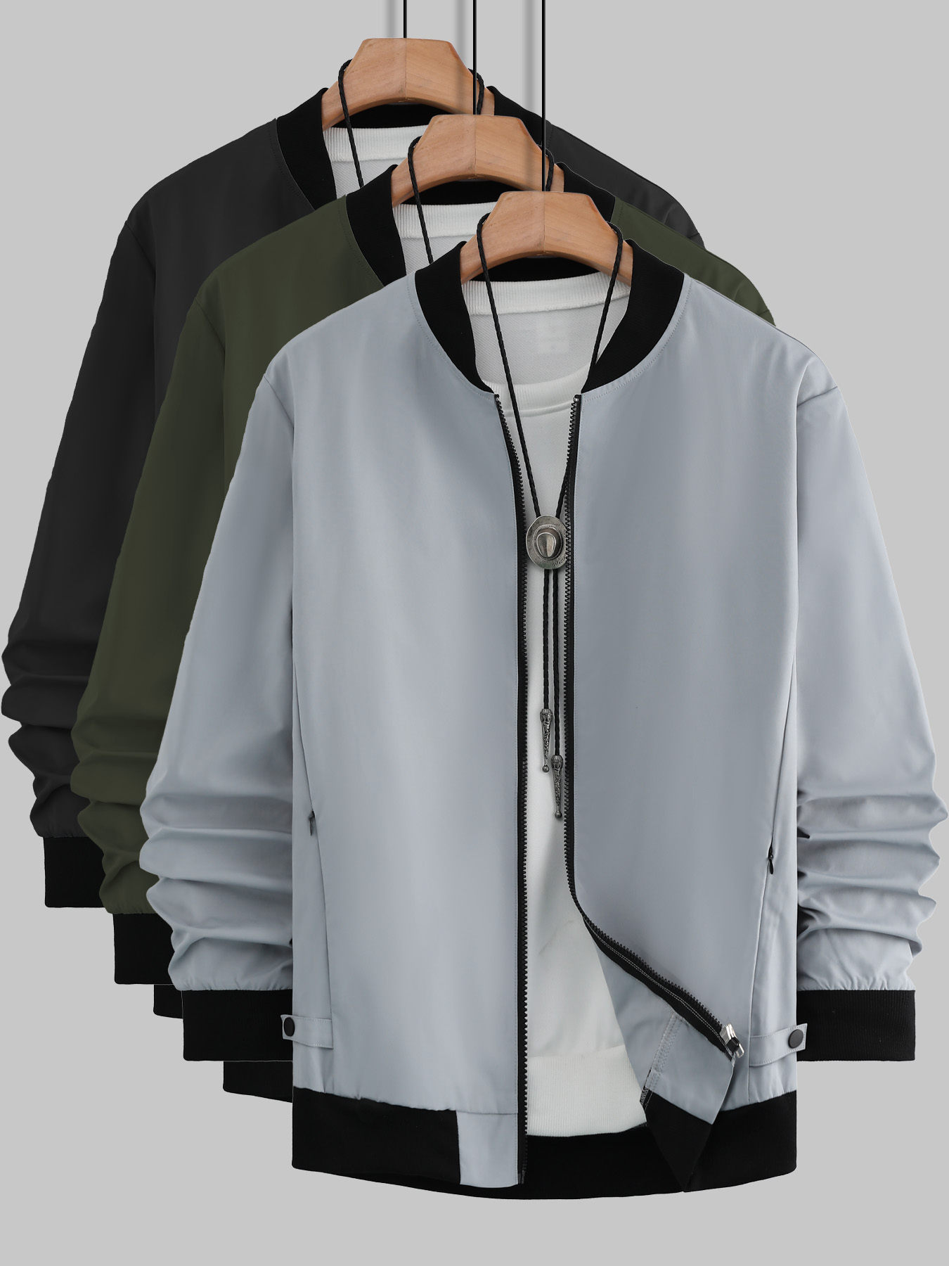 Men's zip-up baseball jacket,  - đánh giá và giá Streetwear Zipper