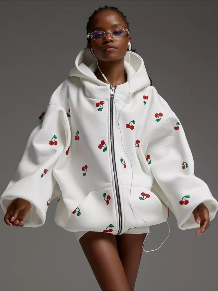 Women's Cherry Printed Sweatsh - đánh giá và giá Streetwear Brand New