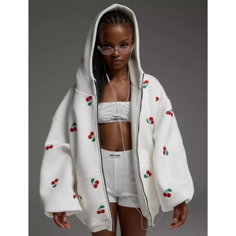 Women's Cherry Printed Sweatsh - đánh giá và giá Streetwear Brand New