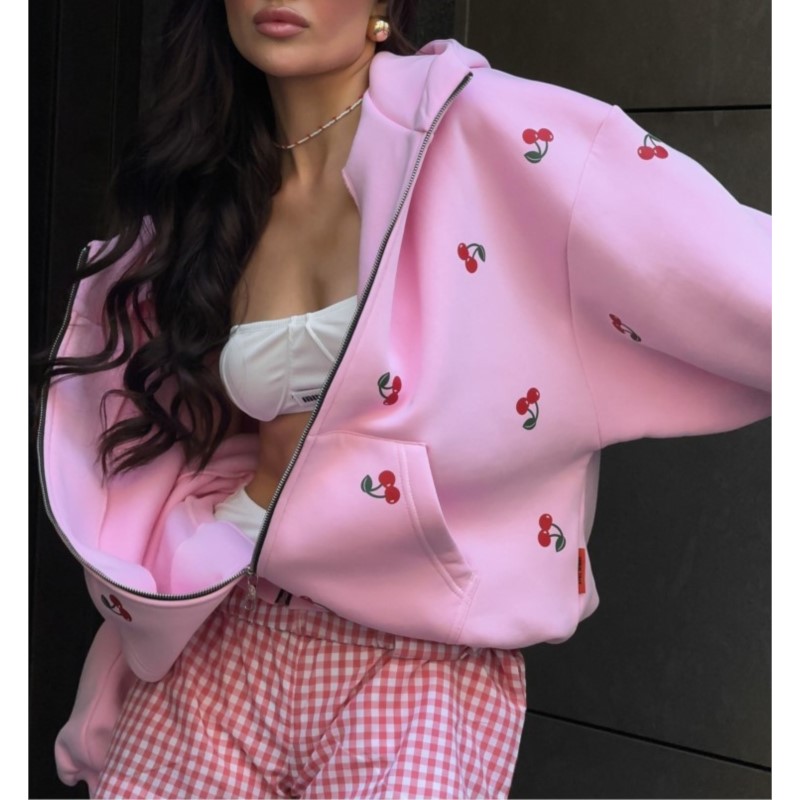 Women's Cherry Printed Sweatsh - đánh giá và giá Streetwear Brand New