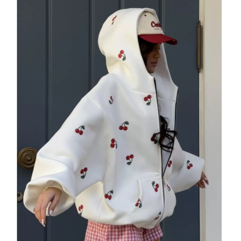 Women's Cherry Printed Sweatsh - đánh giá và giá Streetwear Brand New