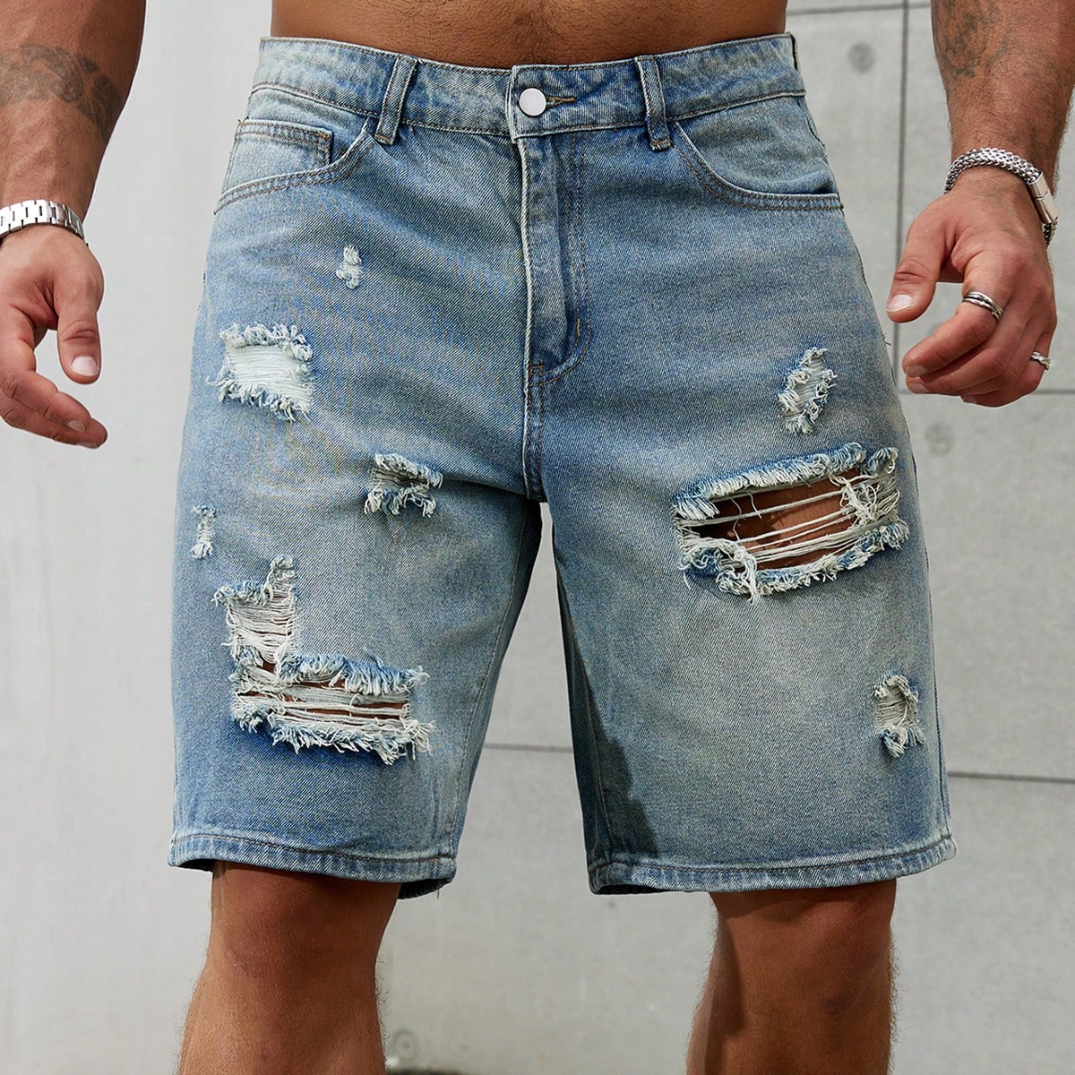 New Fashion Mens Ripped Short  - đánh giá và giá Streetwear Brand New