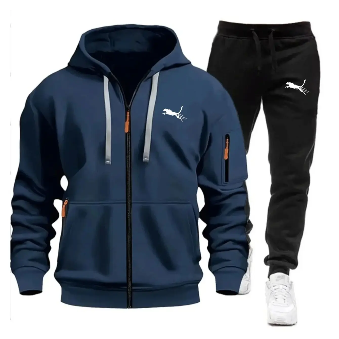 Men Casual Sweatshirt Suit Dai - đánh giá và giá Streetwear Zipper